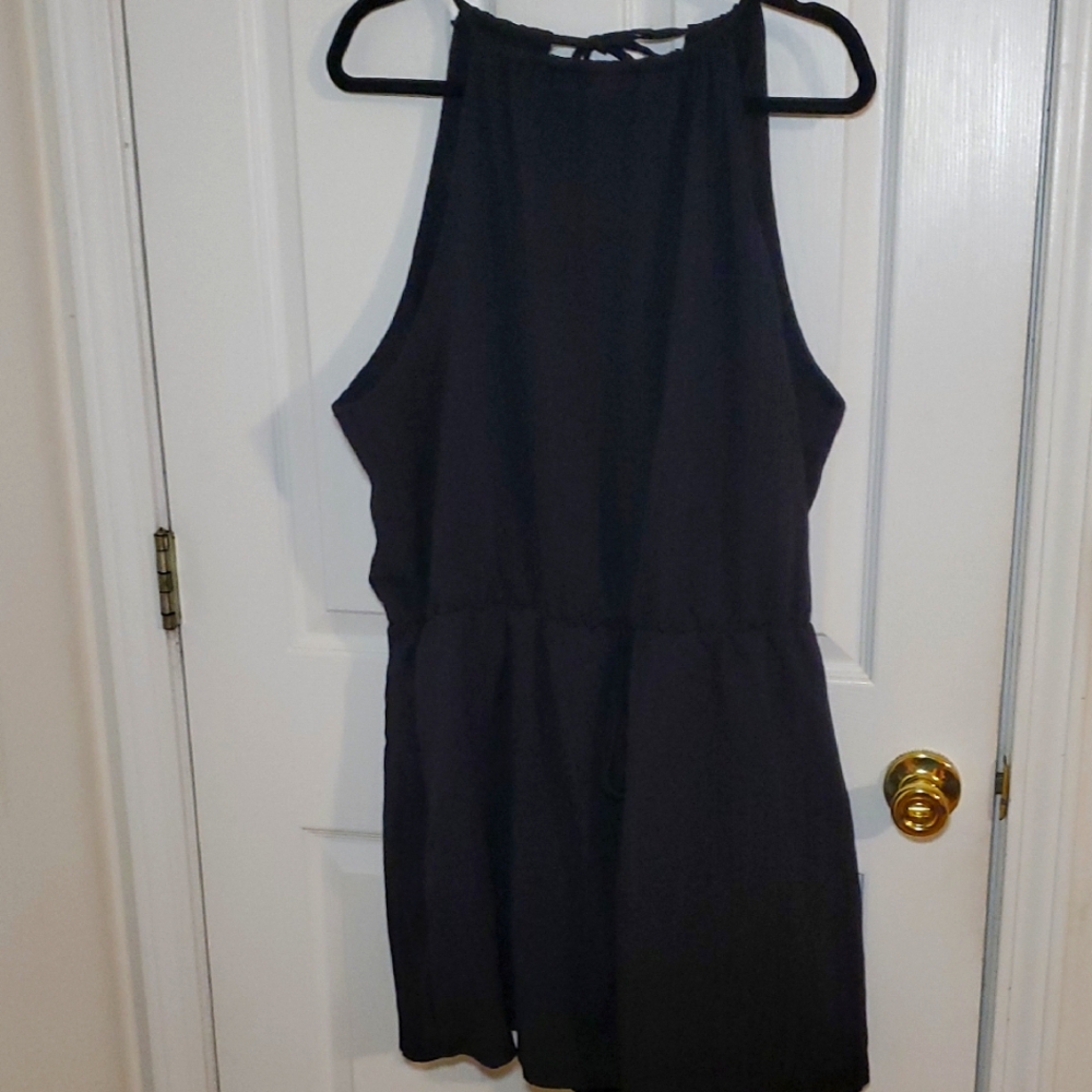 SHEIN Black Shorts Romper
